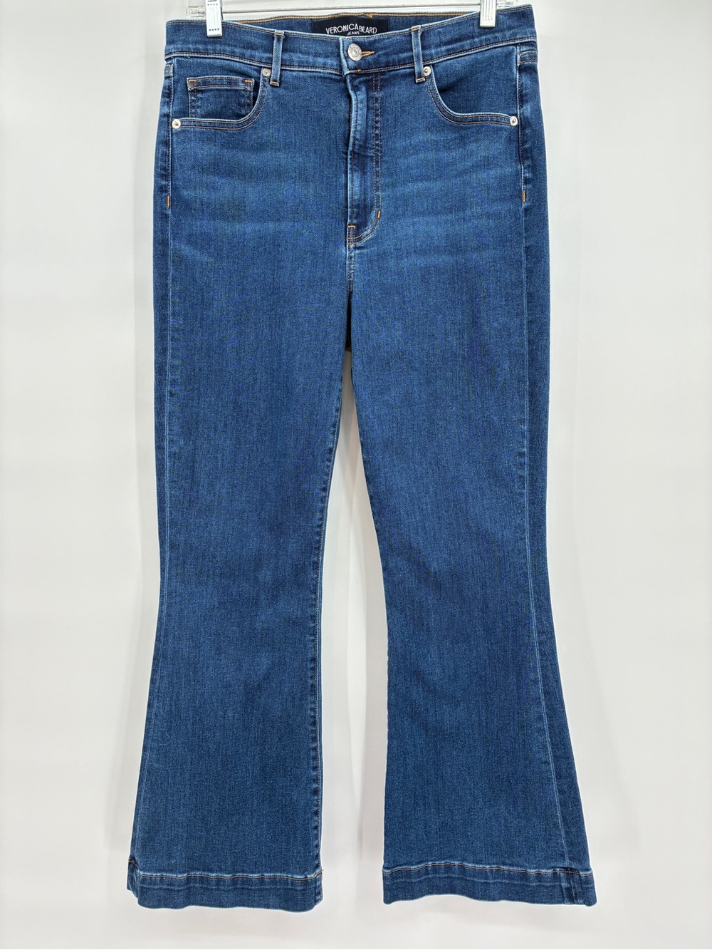 Veronica Beard Women’s Carson Ankle Flare High Rise Jeans Size 30